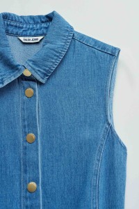 VESTIDO EM LIGHTDENIM