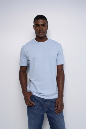 その他 salsation Round Neck T-Shirt Blue Denim salsation Round Neck T-Shirt Blue Denim 【公式通販】