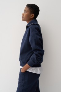 SWEATSHIRT COM MEIO FECHO
