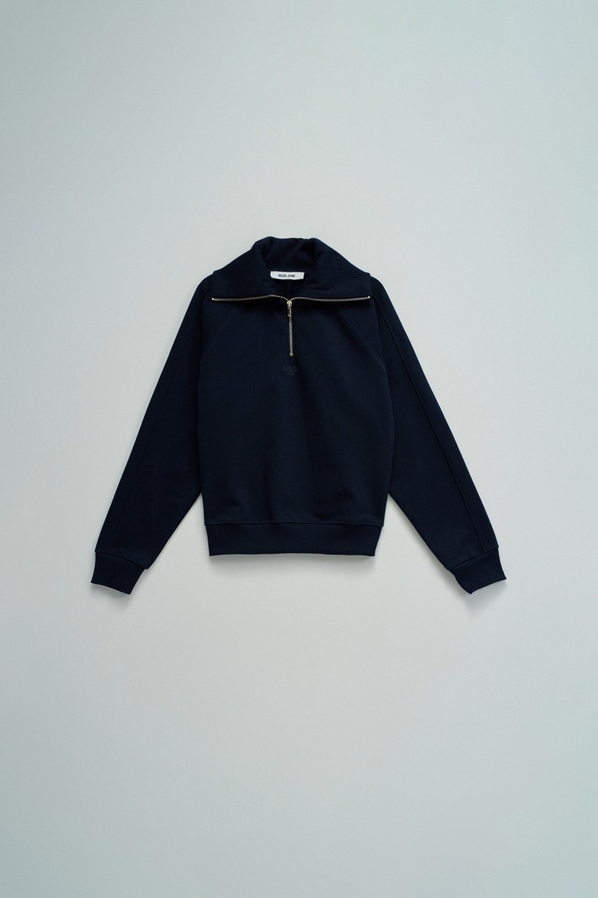 SWEATSHIRT COM MEIO FECHO