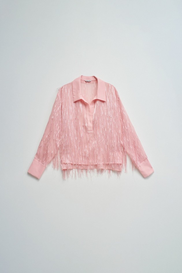 BLUSA COM FRANJAS