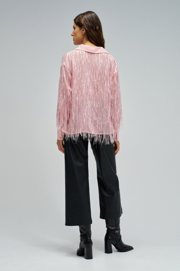 BLUSA COM FRANJAS