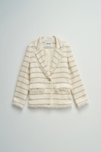 BLAZER TWEED COM RISCAS