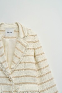 BLAZER TWEED COM RISCAS