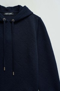 HOODIE WITH JACQUARD