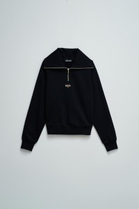 SWEATSHIRT AVEC MI-FERMETURE