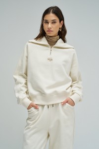 SWEATSHIRT MET HALVE RITS