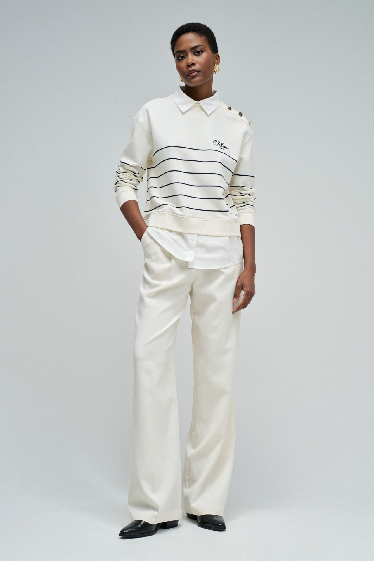 CAMISOLA COMBINADA COM CAMISA