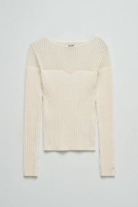 RIBBED TOP WITH TRANSPARENCY