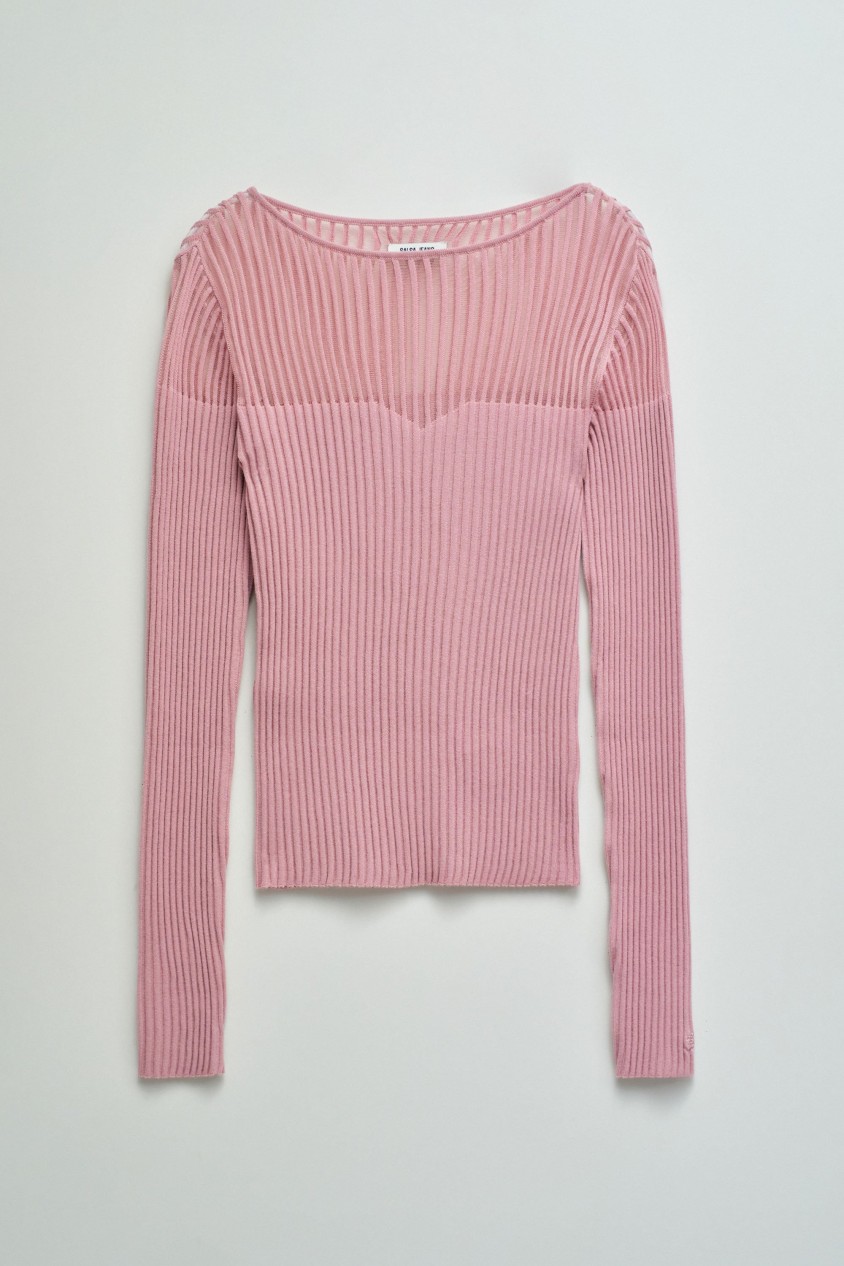 RIPPED SHIRT MIT TRANSPARENZ