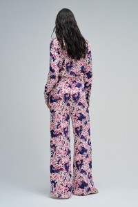 CAL�AS REGULAR FIT COM PADR�O FLORAL