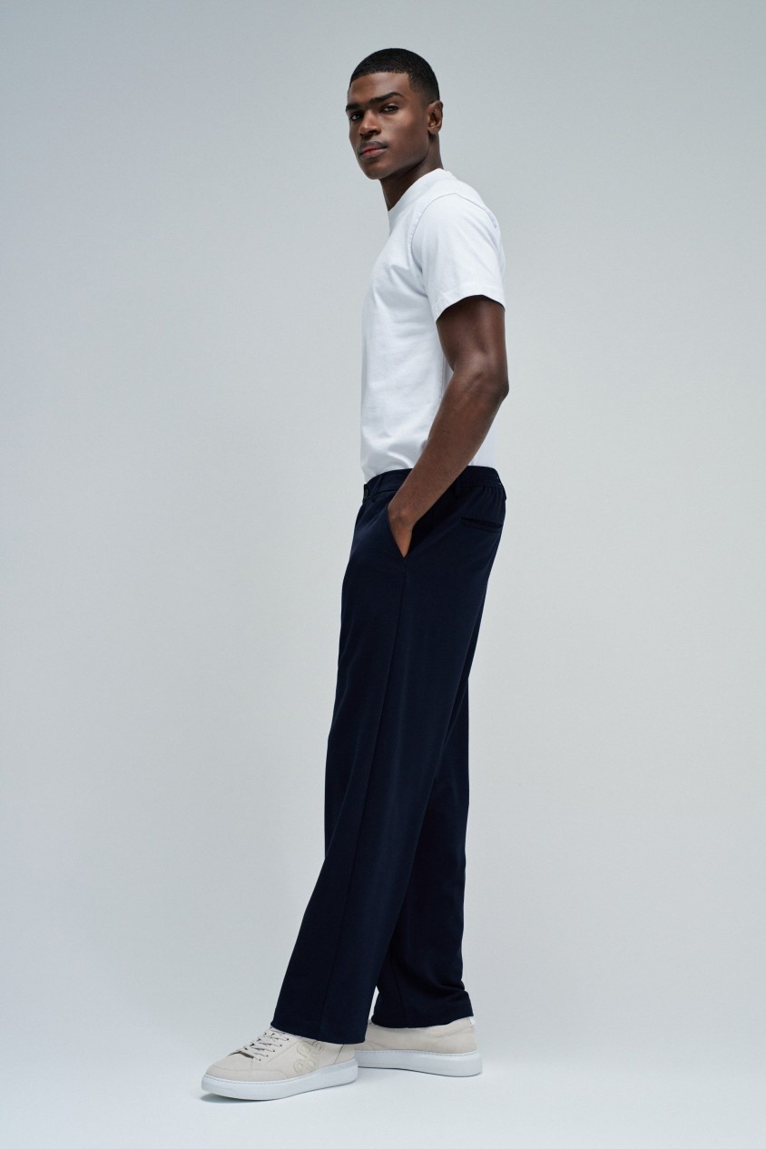 CHINOBROEK MET ELASTISCHE TAILLE