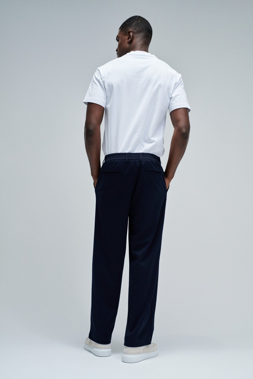 CHINOBROEK MET ELASTISCHE TAILLE