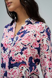 CAMISA COM PADR�O FLORAL