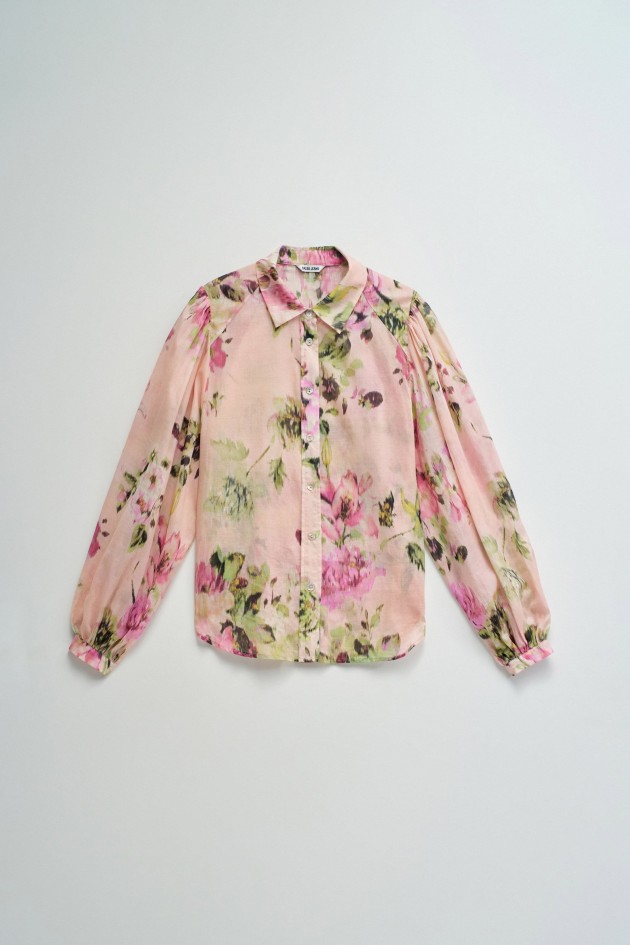 CAMISA COM PADRÃO FLORAL
