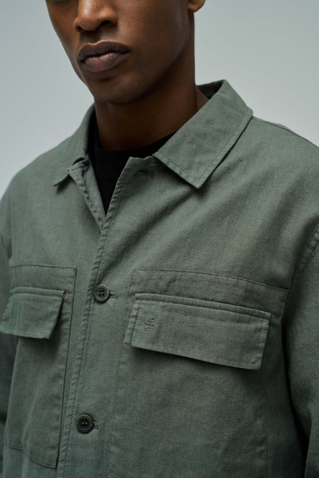 SHIRT WITH LINEN