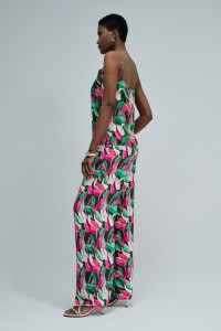 CAL�AS REGULAR FIT COM PADR�O FLORAL