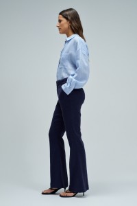 PANTALONES CHINO FLARE CON LINO PANTALONES CHINO FLARE CON LINO