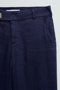 PANTALONES CHINO FLARE CON LINO PANTALONES CHINO FLARE CON LINO