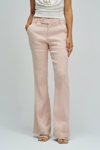 CALÇAS CHINO FLARE COM LINHO CALÇAS CHINO FLARE COM LINHO