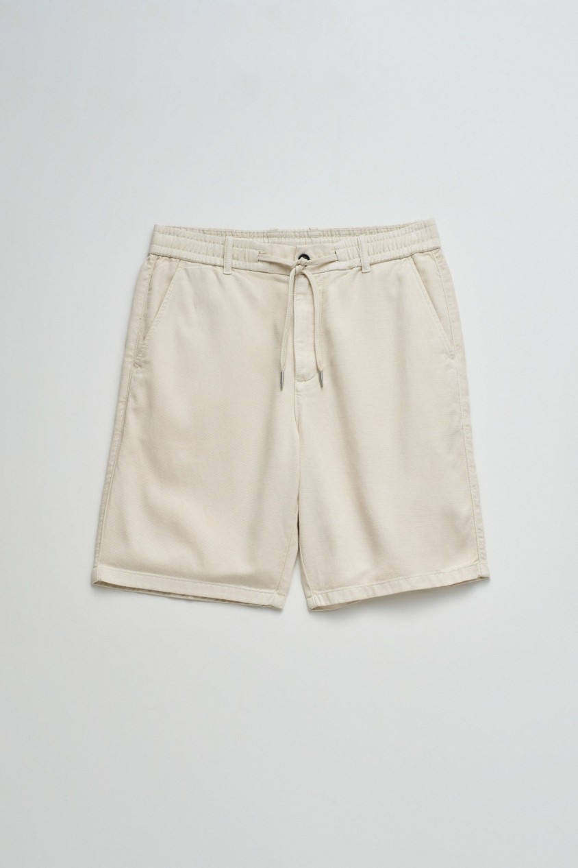 LIGHTWEIGHT DENIM JOGGER SHORTS
