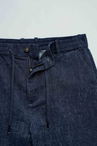 CAL��ES JOGGERS EM DENIM LEVE