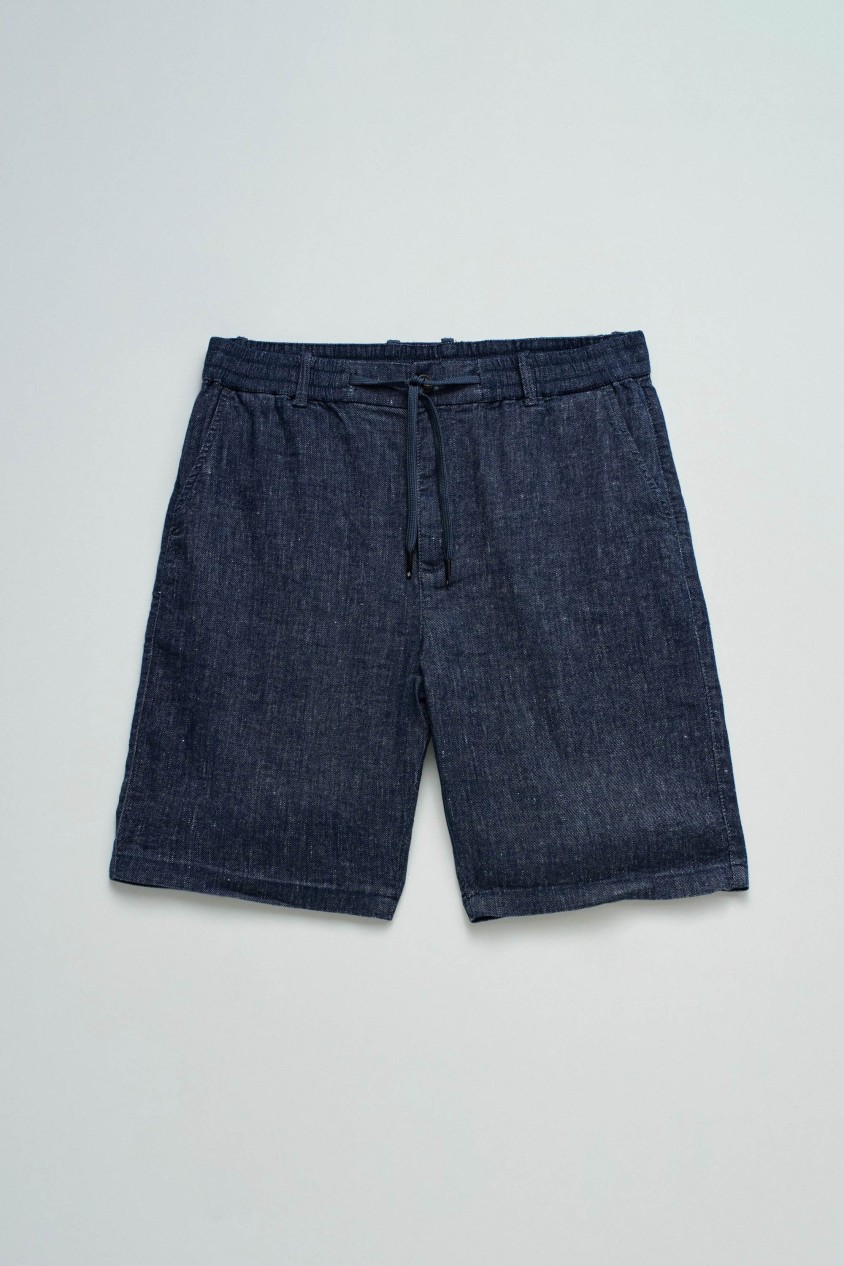 JOGGER SHORTS VAN LICHT DENIM