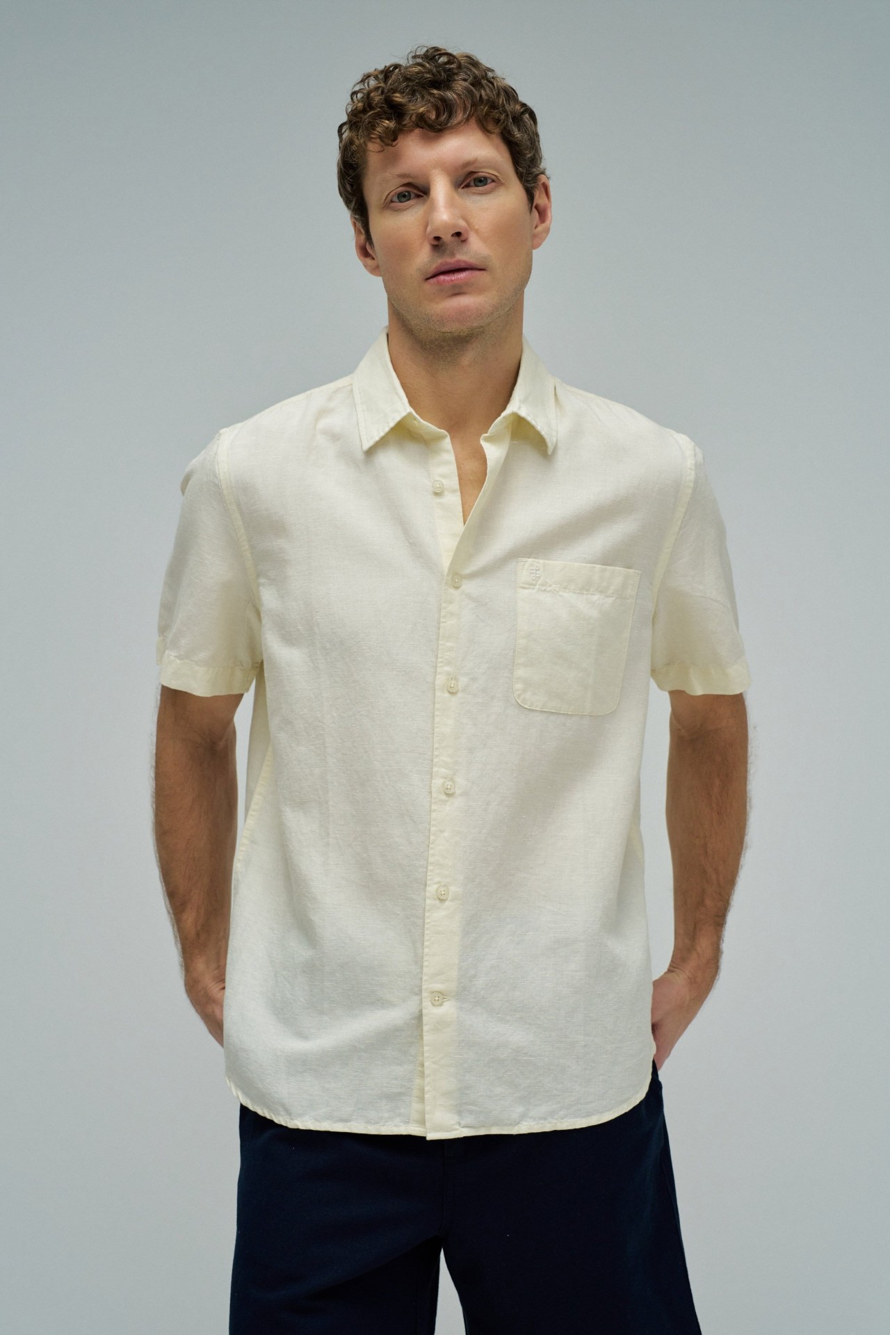 SHIRT WITH LINEN
