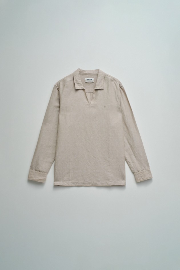 SHIRT MET LINNEN