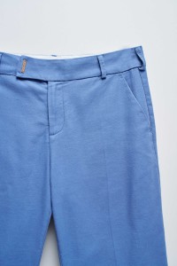 CHINO FLARE EM LINHO CHINO FLARE EM LINHO