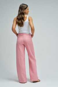 LINEN TROUSERS WITH WIDE LEG