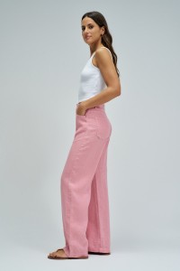 LINEN TROUSERS WITH WIDE LEG