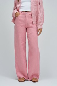 LINEN TROUSERS WITH WIDE LEG