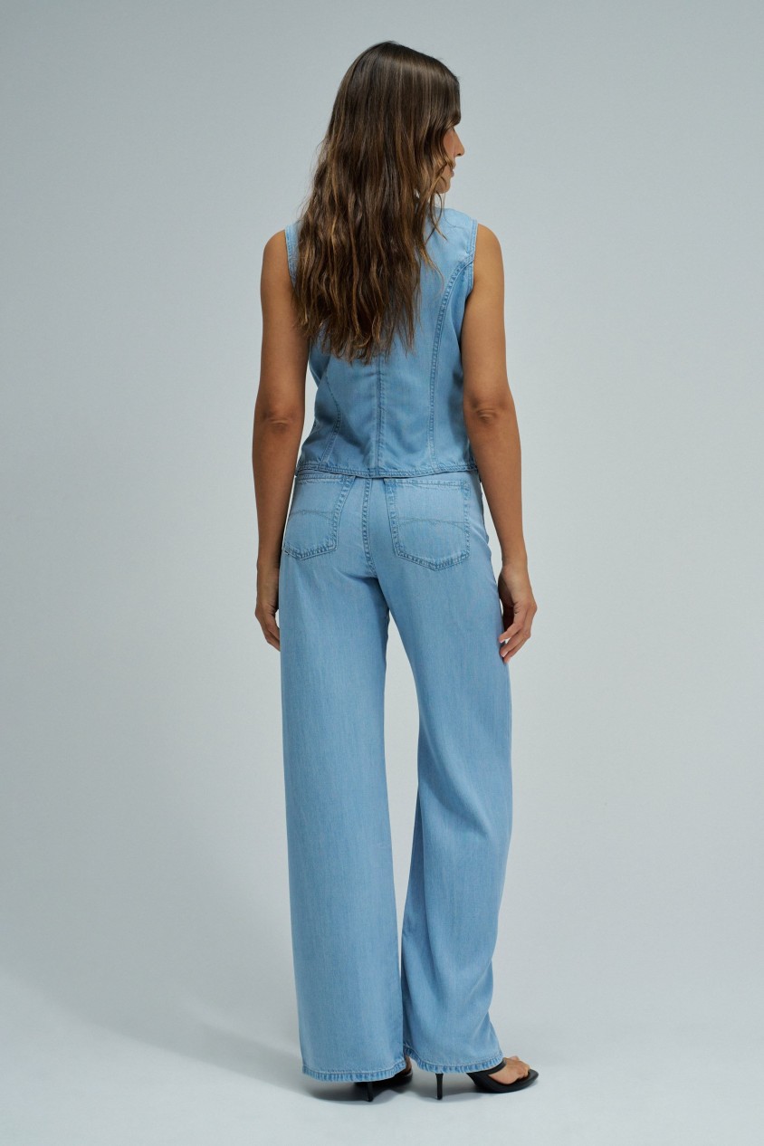 WIDE LEG IN LIGHTDENIM JEANS