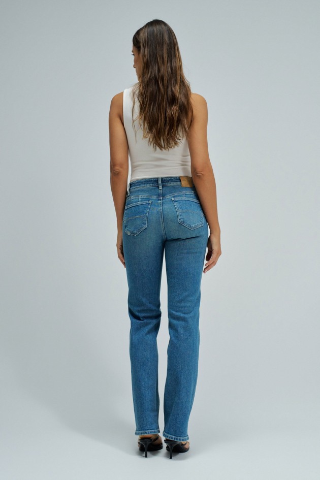 DESTINY PUSH UP STRAIGHT JEANS