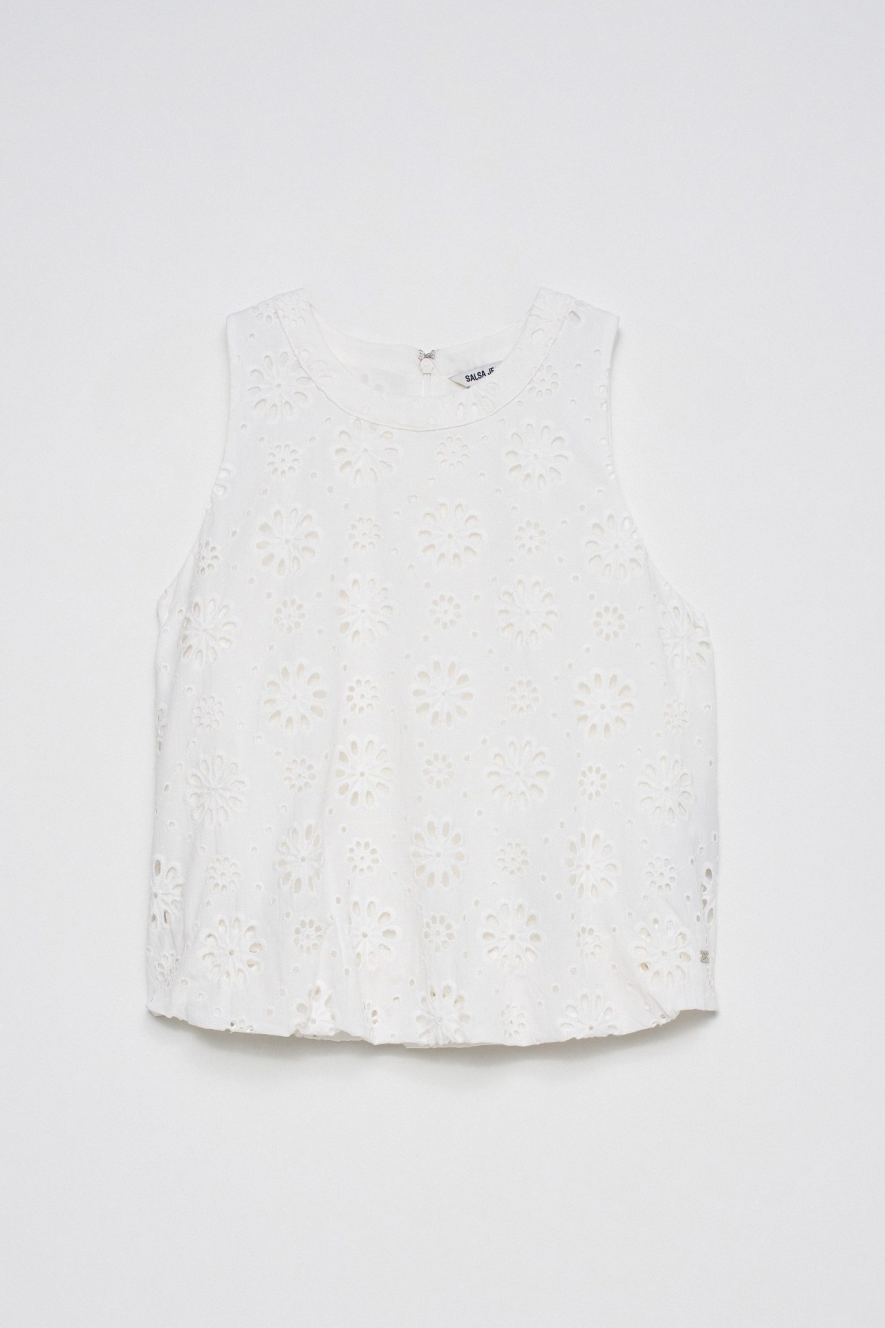 BLUSE MIT STICKEREI