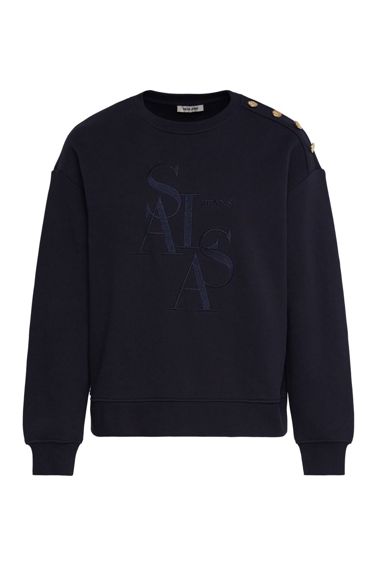 OUTLET SWEATSHIRT BRANDI, MEDIUM BLUE, L