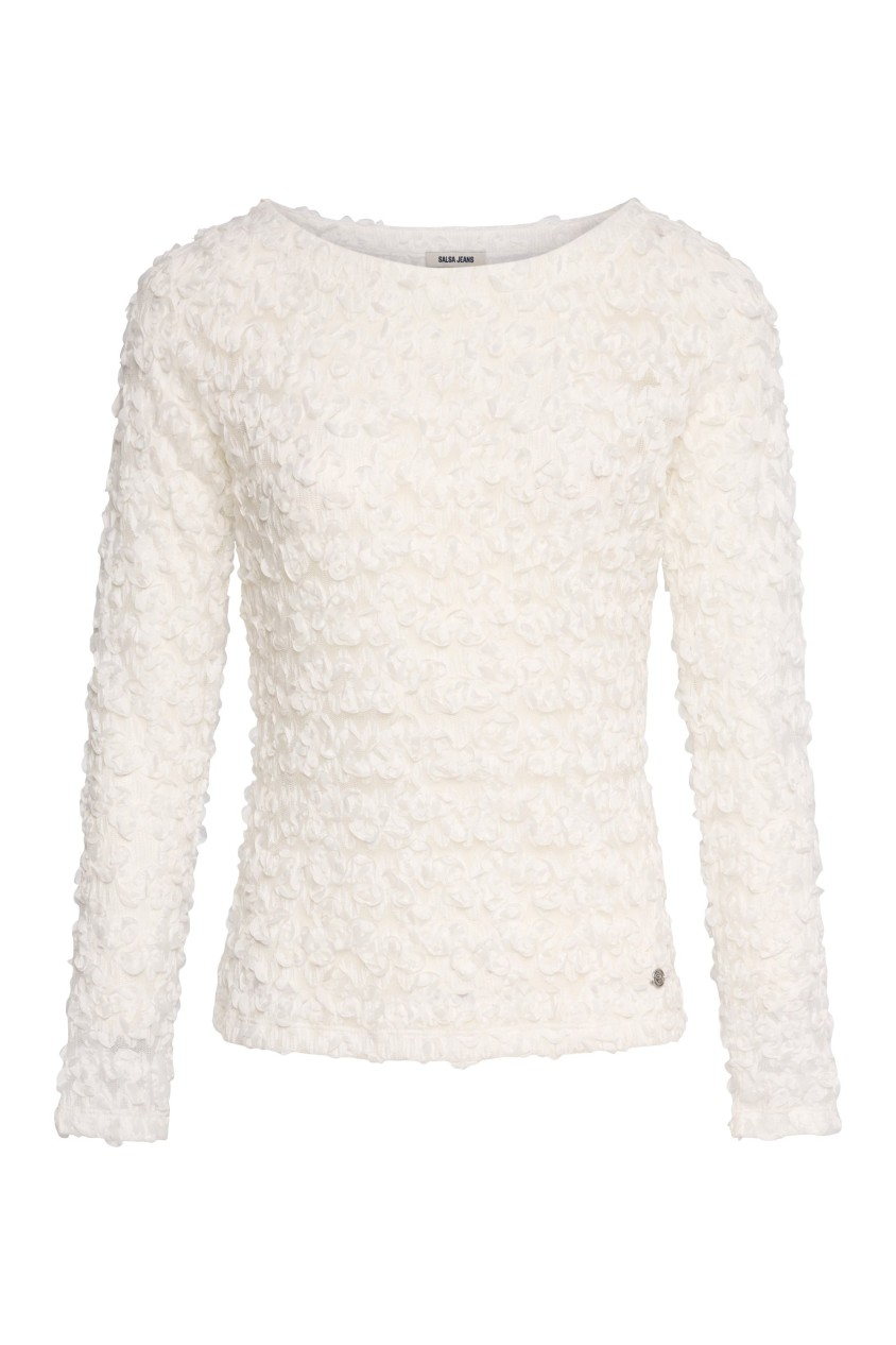 OUTLET FLOWER TEXTUR, LIGHT PEARL V1, XL