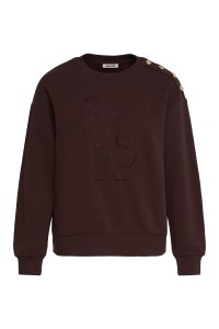 OUTLET SWEATSHIRT BRANDI, DARK BROWN, XL
