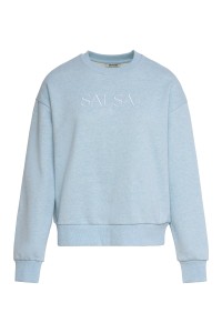 OUTLET BRANDING SWEATSH, LIGHT BLUE, XXL