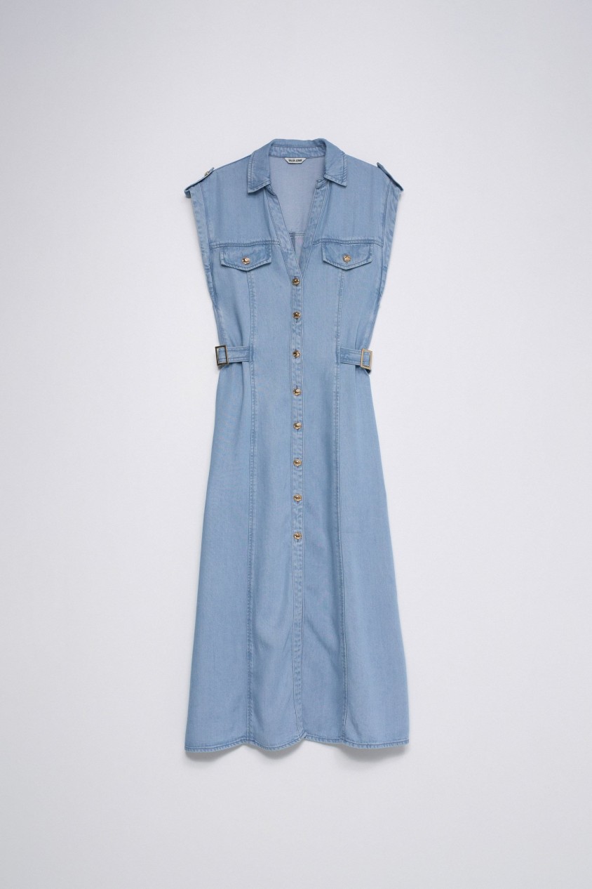KLEID AUS LIGHTDENIM
