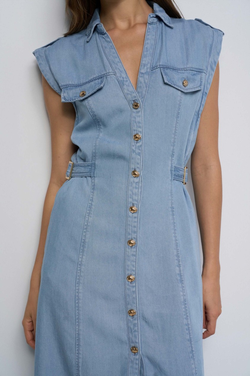 KLEID AUS LIGHTDENIM