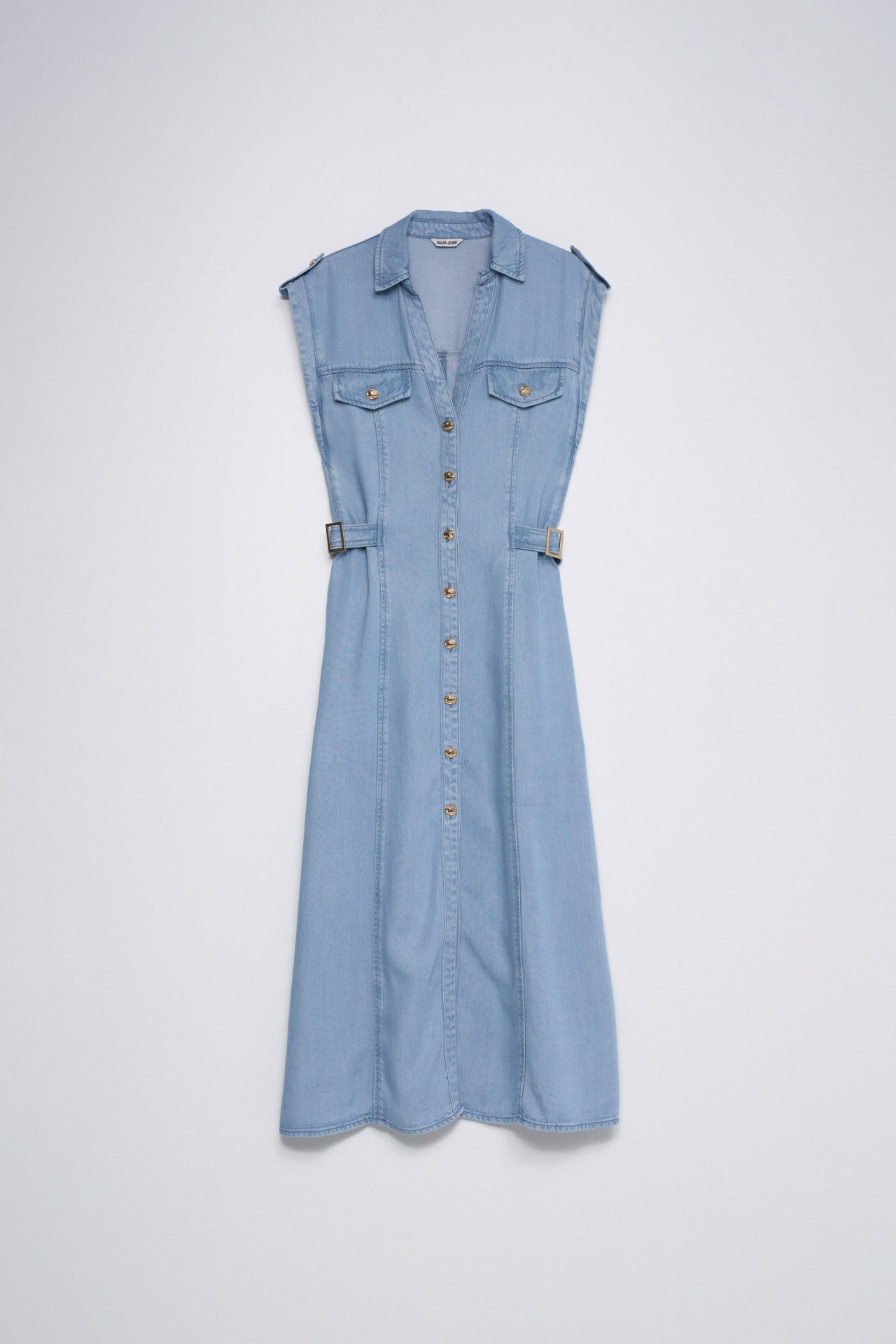 VESTIDO EM LIGHTDENIM