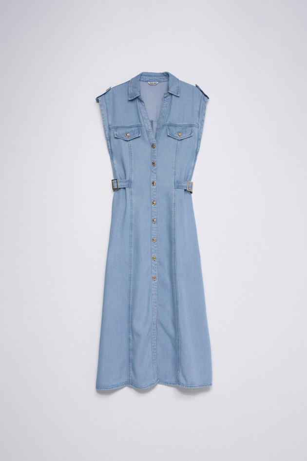 VESTIDO EM LIGHTDENIM