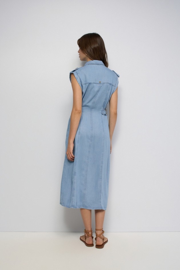 VESTIDO EM LIGHTDENIM