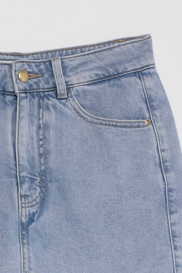 JUPE-SHORT LIGHTDENIM
