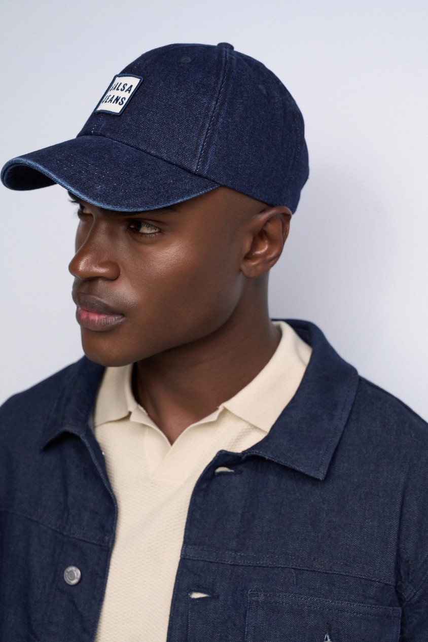 CASQUETTE EN DENIM AVEC BRANDING