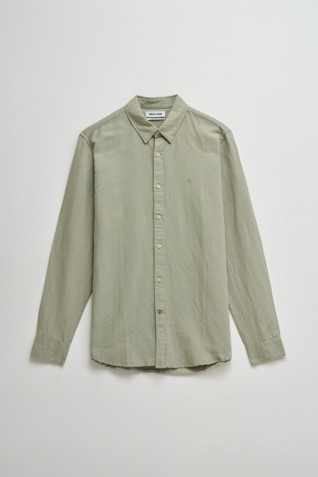 CAMISA COM MISTURA DE LINHO