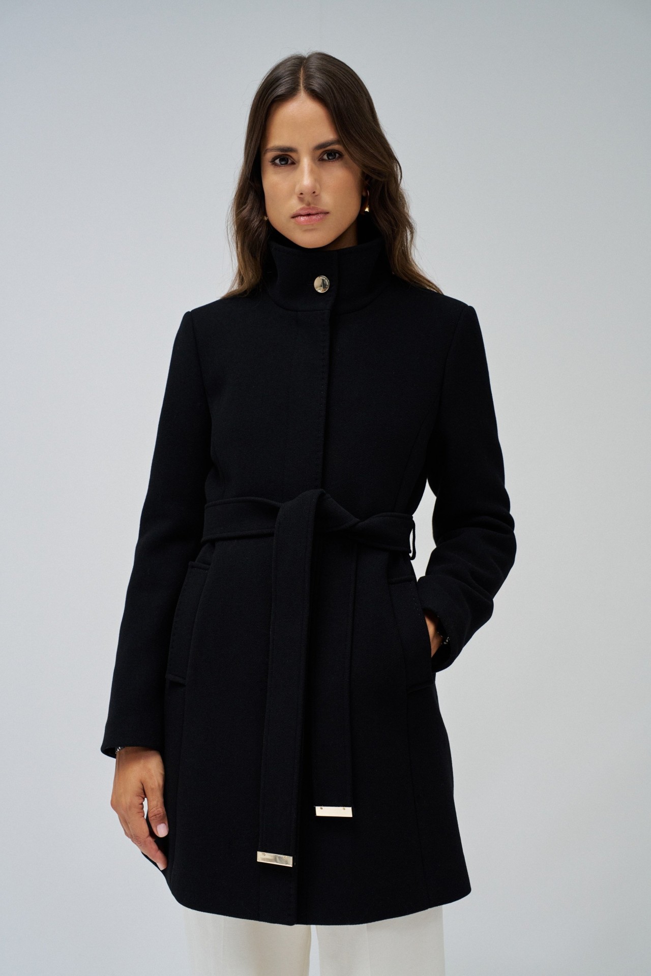 GRACE WOLLEN MANTEL MET RIEM