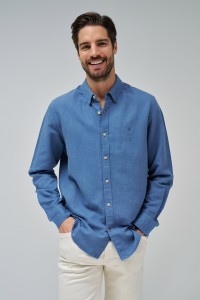 CAMISA COM MISTURA DE LINHO
